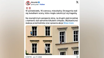 O krok od tragedii w Strzegomiu. 3-latek na parapecie, matka… pod wpływem alkoholu
