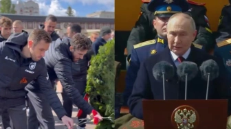 Dzień Zwycięstwa w Rosji. Maciej Rybus złożył kwiaty przed pomnikiem sowieckich bohaterów