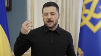 Prezydent Ukrainy: Do Polski zmierzały 92 rosyjskie drony
