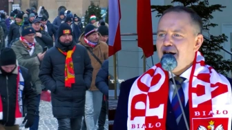 Polscy kibice na Jasnej Górze. „Spotkanie ponad podziałami”