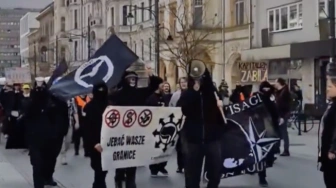 „Katole, wy chu...e, Antifa was wymorduje”. Jest zawiadomienie po skandalicznych zajściach w Łodzi