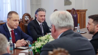 Zełenski po spotkaniu z Nawrockim: Jesteśmy wdzięczni