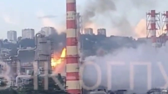 Kolejne celne uderzenie w głąb Rosji. Płonie rafineria w Kraju Krasnodarskim