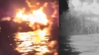 Historyczny cios Ukrainy - drony uderzyły w rosyjską platformę na Morzu Kaspijskim