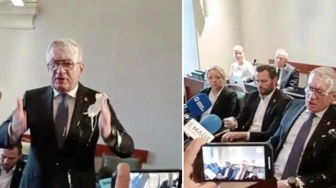 Poznaniacy mają dość. Tort na twarzy Jaśkowiaka podczas sesji rady miejskiej [Wideo]