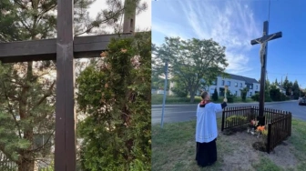Świętokradztwo na Dolnym Śląsku. Z krzyża skradziono figurę Chrystusa