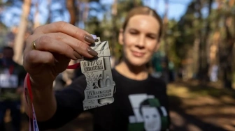 Pierwsza Dama przebiegła „Tropem Wilczym” w Narodowym Dniu Pamięci