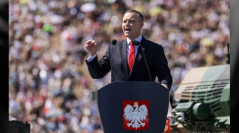 Die Tageszeitung: plany Nawrockiego wobec symboli UPA to „nienawiść i podłość”