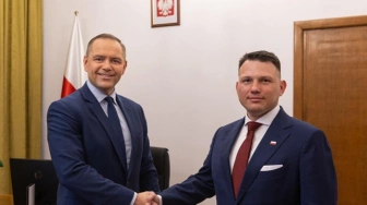 Nawrocki spotkał się Kosiniakiem-Kamyszem, Mentzenem i Błaszczakiem