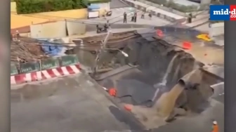 Gigantyczna wyrwa w Bangkoku – chaos na ulicach i ewakuacja mieszkańców [Wideo]