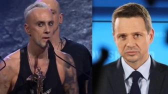 Nergal znieważa Matkę Bożą i chwali Trzaskowskiego za zdejmowanie krzyży