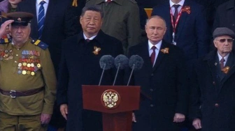Putin na Paradzie Zwycięstwa: Cały kraj wspiera uczestników „Spcecoperacji”