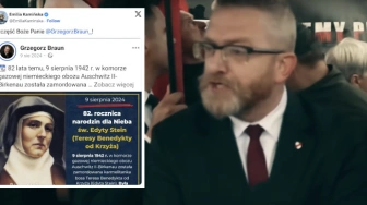 HIT! Internautka przypomniała wpis Brauna. Jeszcze niedawno wspominał świętą zamordowaną w komorze gazowej