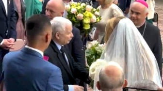 Jarosław Kaczyński był na ślubie swojej bliskiej współpracowniczki