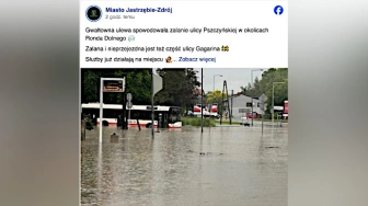 Zalane ulice i lokalne podtopienia. Potężne burze na Śląsku