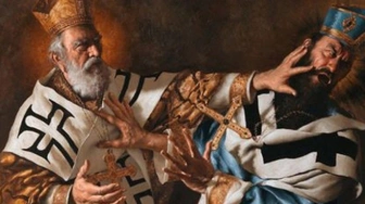 Św. Mikołaj – biskup, który spoliczkował Ariusza za herezje