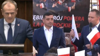 Skandal! Nawrocki spotkał się z Simionem, a Tusk: Rosja się cieszy