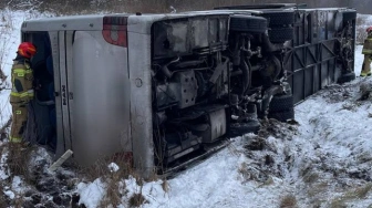 19 osób rannych w wypadku autokaru na Podkarpaciu