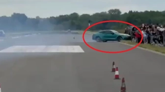 [Wideo] Dramat na lotnisku w Krośnie. Wypadek podczas wyścigów drag race – kilkanaście osób rannych