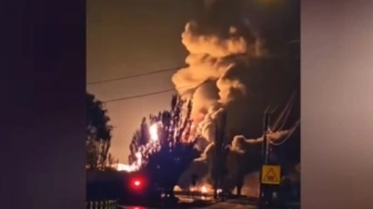 Serce rosyjskiej fabryki dronów w ogniu