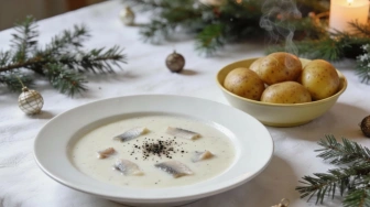Kuchnia mojej mamy: Zupa śledziowa z gorącymi ziemniakami