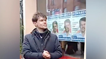„Zajmijcie się nimi”. Tak Kołodziejczak potraktował protestujących przed jego „kancelarią”