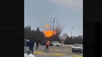 Iran uderza w lotnisko w Azerbejdżanie. Ranni cywile [Wideo]