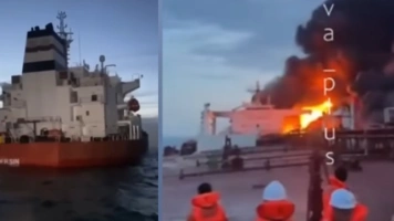Rosja traci kontrolę nad transportem ropy. Kolejny tankowiec unieruchomiony [Wideo]