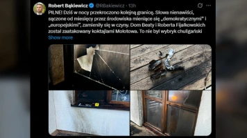 Szokujące! Bąkiewicz: Dom działaczy ROG obrzucony „koktajlami Mołotowa”. To polityczny akt terroru!