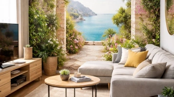 Fototapety w małych mieszkaniach – jak optycznie powiększyć przestrzeń