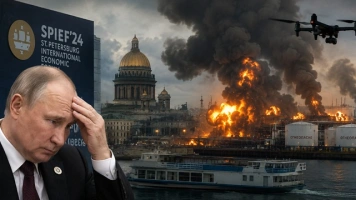 Petersburg. Putin nie otworzył Forum po ataku ukraińskich dronów
