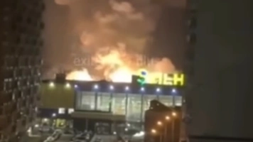 Kluczowy rosyjski terminal w ogniu [Wideo]