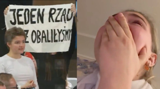 Tak płakała ze szczęścia po wyborach. Wczoraj została zakrzyczana na wiecu Tuska