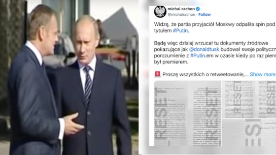 „Partia przyjaciół Moskwy…”. Rachoń ujawnia list Tuska do Putina