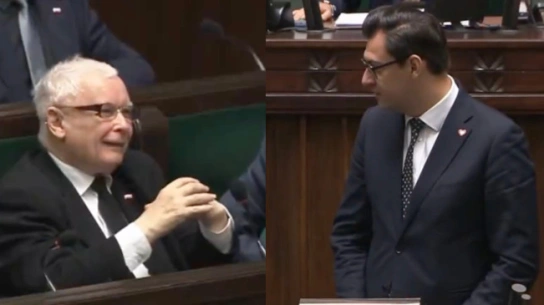 Poseł Frysztak atakował w Sejmie opozycję. Prezes PiS nie mógł powstrzymać śmiechu