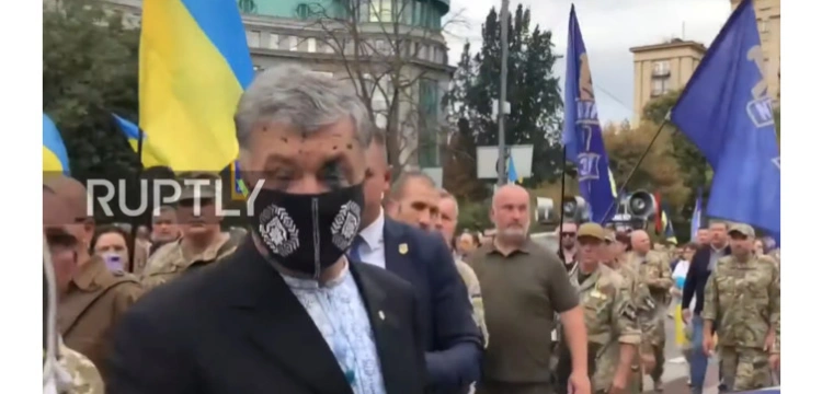 [Wideo] Były prezydent Ukrainy Poroszenko zaatakowany w Kijowie