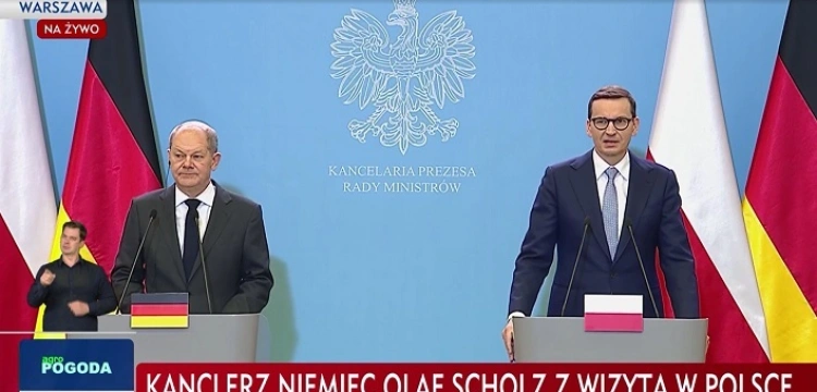 Premier po spotkaniu z Scholzem: Chcemy zażegnać kwestie sporne jak najszybciej