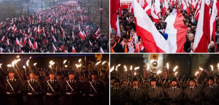 „Pochodnie na Marszu niepodległości to nazizm, a w Niemczech to walka o pokój”