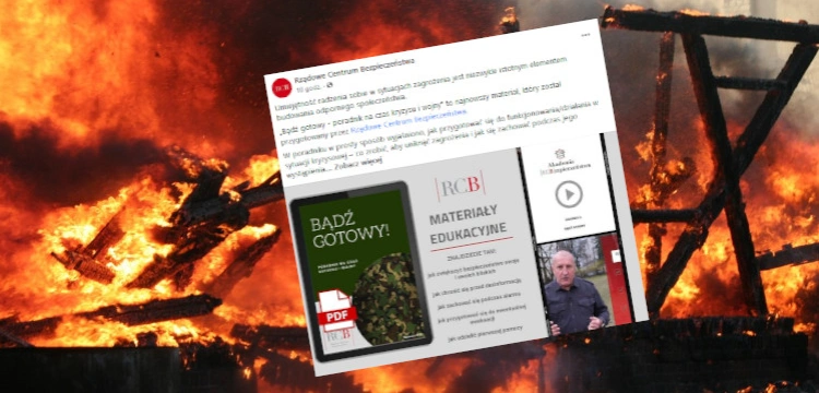 Kryzys lub wojna w Polsce? RCB przygotowało specjalny poradnik