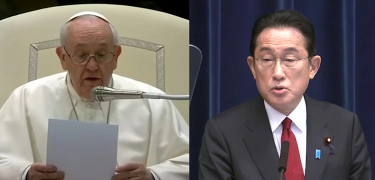 Wojna na Ukrainie. Papież rozmawiał z premierem Japonii    
