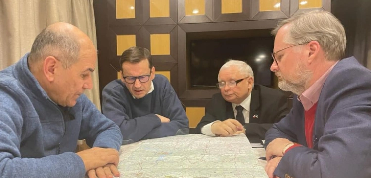 Premierzy Polski, Czech i Słowenii w Kijowie: Musimy zatrzymać tragedię