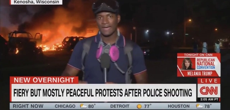 Szok! USA. „Gorące, ale pokojowe protesty” według CNN