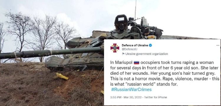 Mariupol. Sowieccy żołdacy przez kilka dni gwałcili matkę na oczach synka. Chłopczyk osiwiał, a kobieta nie żyje