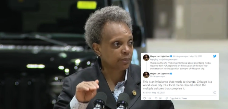 Czarny rasizm przybiera na sile. Burmistrz Chicago oznajmiła, że nie będzie rozmawiać z białymi dziennikarzami
