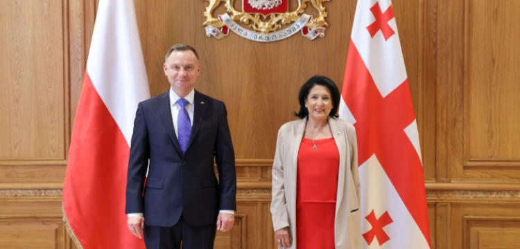 ,,Jesteśmy bardzo dumni, że w Polsce mamy takie duże wsparcie’’. Prezydent Gruzji dziękuje Polakom