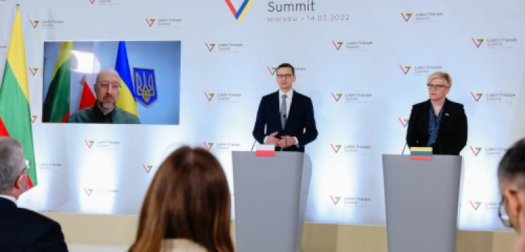 Premier Morawiecki po spotkaniu Trójkąta Lubelskiego: To masakra i rzeź w środku Europy. Zamrozić aktywa rosyjskich oligarchów!