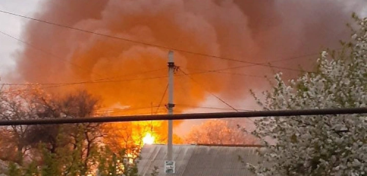 Płonie rosyjska baza paliwowa w okupowanym Doniecku