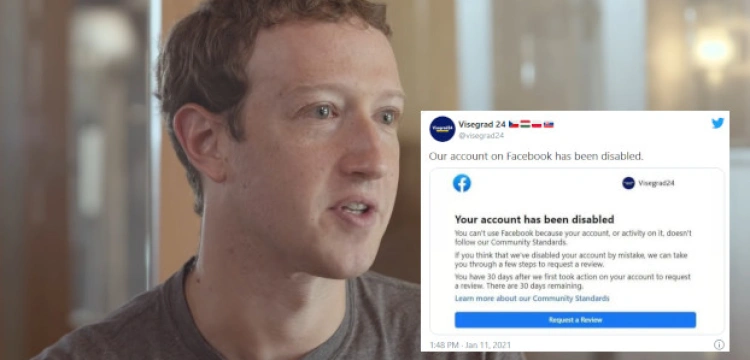 Skandal! Facebook zablokował profil V4