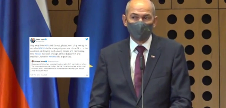 Premier Słowenii ostro do Sorosa: Nie chcemy Twoich brudnych pieniędzy