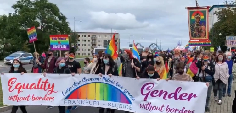 Polsko-niemiecki marsz LGBT. Sprofanowano obraz Matki Bożej 